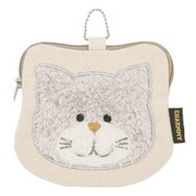38427-72 [ねこのチャーミー フェイスポーチ 灰色猫のグー]