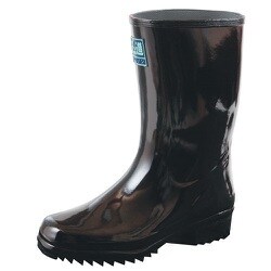 MURENON ムレノン半長 ラバーブーツ 黒 25.5cm