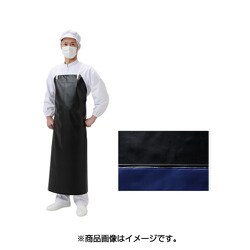 LON-T-T ロン耐油 PVCエプロン 黒 M