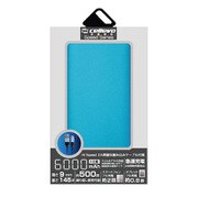 モバイルバッテリー/リチウムポリマー/2.1A/Energia NY 6000/薄型フラット/6000mAh/PSE適合/BLUE EP6000NY-BL