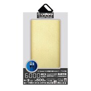 モバイルバッテリー/リチウムポリマー/2.1A/Energia NY 6000/薄型フラット/6000mAh/PSE適合/GOLD EP6000NY-GD
