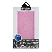 モバイルバッテリー/リチウムポリマー/2.1A/Energia NY 6000/薄型フラット/6000mAh/PSE適合/PINK EP6000NY-PK