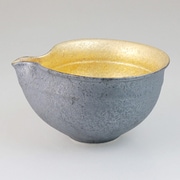 有田焼 金塗り 深片口
