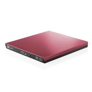 Blu-rayディスクドライブ USB3.0 スリム 再生＆編集ソフト付 typeCコネクタ付 レッド LBD-PVA6UCVRD