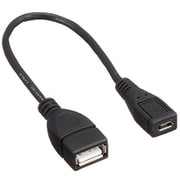 USBケーブル データ転送&充電対応 microB メス - A メス 20cm USBAB-MCB20