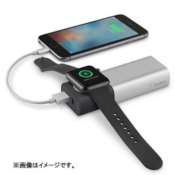 Apple - 美品　ベルキン　power charger 6700mAh 携帯バッテリー ベルキン、iPhoneとApple Watchを同時充電できる6700mAh
