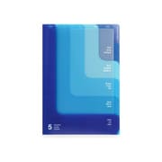 5ポケットクリアホルダー A6 ツーウェイ柄 青 35350006