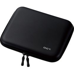 電子辞書ケース イヤホン対応 タッチペン対応 Lサイズ ブラック DJC-006LBK