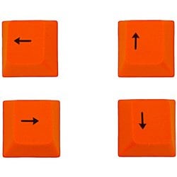 PBTカラーアクセサリーキーキャップ キーキャップのみモデル オレンジ矢印キー AS-CKPBS01N