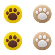 SWITCHJoy-Con用 アナログスティックカバー ねこにゃん 黄×茶