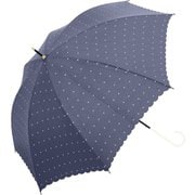 819005 婦人長傘 squaredot 60cm ネイビー