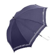919005 晴雨兼用長傘 スカラップ 50cm ネイビー