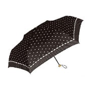 929002 晴雨兼用折り畳み傘 ダブルドットレース 55cm BK