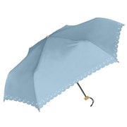 929003 晴雨兼用折り畳み傘 エレガントヒートカット55cm サックス
