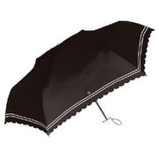 929005 晴雨兼用折り畳み傘 スカラップ 折 50cm ブラック