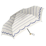 929007 晴雨兼用折り畳み傘 ボーダーウェーブ 50cm OWH