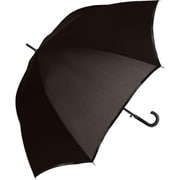 419006 紳士長傘 AJ/晴雨兼用 無地 65cm BK