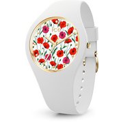 レディースウォッチ ICE flower ホワイトポピー ミディアム 正規品 1年保証 016665