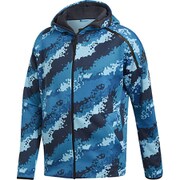 FSJ09 [M adidas Z.N.E. CAMOグラフィックフーディー ショックシアンS19×レジェンドインクF17 J/O]