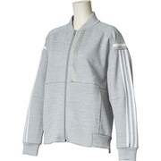 FTK79 [W adidas 24/7 ヘザー ウォームアップジャケット ミディアムグレイヘザー J/M]