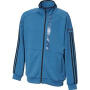 FTL51 [M adidas 24/7 ヘザー ウォームアップジャケット ショックシアンS19 J/O]