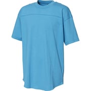 FTL07 [M S2S 3STRIPES ワーディングラウンドテールTシャツ ショックシアンS19 J/L]