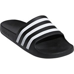 F35543 [ADILETTE AQUA コアブラック×ランニングホワイト×コアブラック 285]