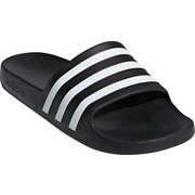 F35543 [ADILETTE AQUA コアブラック×ランニングホワイト×コアブラック 255]