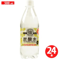 強炭酸水 レモン PET 500ml×24本 [炭酸水]