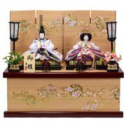 親王収納飾り「桜華雛」 Koei-331201