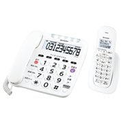 デジタルコードレス電話機 親機1台＋子機1台 ホワイト系 JD-V38CL