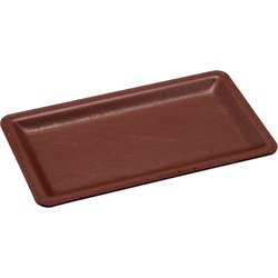 カルトンサイズ （お会計トレイ） レザー調 茶 KN-62