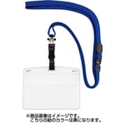 吊り下げ名札 脱着式 ヨコ名刺サイズ 黒 NL-5P-BK