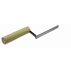 平目地鏝(人造) 12mm 105mm [左官用品]