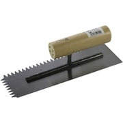 クシメ鏝 本焼 三角目 8ミリ目 240mm [左官用品]