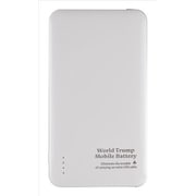 ケーブル収納機能付モバイルバッテリー 世界トランプ Lightningケーブル付属 JF-PEACE6LWP