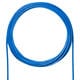 LANケーブル 100m CAT6A ブルー 難燃素材 PoE対応 単線 UTP コネクタ無し 自作用 レングスマーク1m KB-T6A-CB100BL