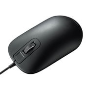 有線マウス 指紋認証リーダー付 Windows Hello対応 ブラック MA-IRFP139BK