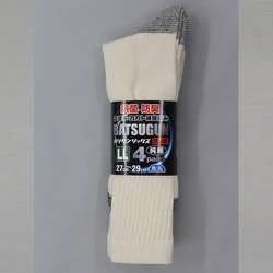 27～29cm 2328-4P-LL ばつぐんソックス 先丸 生成 4足組