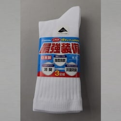 25～27cm 4082-3P-L 最強装備快テック先丸 白