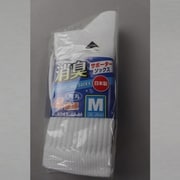 23~25cm 4043-4P-M 消臭サポーター 先丸 しろ 4足組