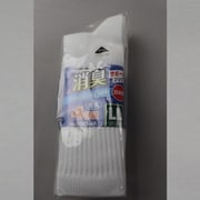 27~29cm 4043-4P-LL 消臭サポーター 先丸 しろ 4足組