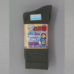 23～25cm 3051-3P M まいどおお絹先丸 杢カラー 3足組