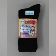 23~25cm 3181-3P M まいどおお絹先丸 黒 3足組