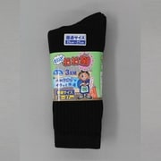 25~27cm 3182-3P L まいどおお絹先丸 黒 3足組