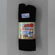 25~27cm 3192-3P L まいどおお絹指又付 黒 3足組