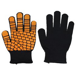 782-M Qフィッツカラーハンド 黒/オレンジ M