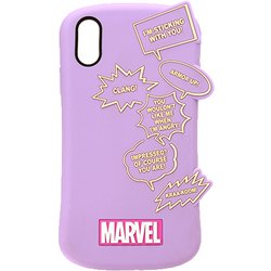 PG-DCS583MVL [iPhone XR用 シリコンケース ロゴ パープル]