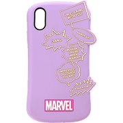 PG-DCS583MVL [iPhone XR用 シリコンケース ロゴ パープル]