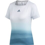 FRO04-DP0270-J/M [TENNIS PARLEY TEE テニスウェア レディース Mサイズ ホワイト/ブルースピリットS11]
